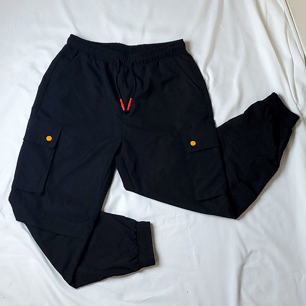 Black cargo pants